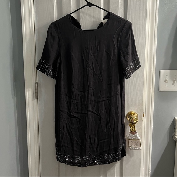 EUC Gray Sparkly Straight Mini Dress - Picture 5 of 6